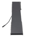 Electric Desktop Conveyor Belt Tabletop Workhorse With Adjustable Speed Controller sleek black design, top view showing control panel.