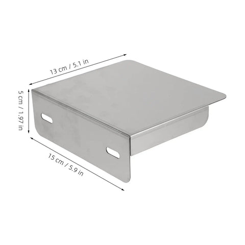 Rock Solid Stainless Steel EV Charging Station Cover For Outdoor Use Featuring Hella Durable Protection, 15cm x 13cm size, wall mount.