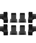 Heavy Duty Steel Mounting Brackets For Diy Raised Garden Beds, matte black, set of four, sturdy design for outdoor use.