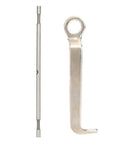 Metal handle and rod from Pro Grade Double Head Metal Sheet Nibbler Cutter Drill Attachment Kit for electric and air drills.
