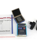 Portable Roughness Tester Surface Profile Gauge With Digital Readout, Handy Surftest Profilometer shown with accessories and manual.