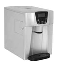 Zero Drama Automatic Countertop Ice Machine Cranking Out Fresh Clear Cubes At Nine Point Five Kilograms Daily With Food Grade Abs Body And Sleek Brushed Metal Finish