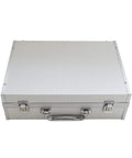 Silver aluminum case for storing WYDDDARY Intelligent Digital Torque Meter And Bottle Lid Torsion Tester Wrench.