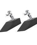Cute Door Stopper Wedge 2 Pack Dope Decorative Rubber Door Stops For Home And Office Keep Doors Open With Style And Stable Support Zinc Alloy