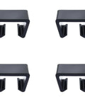 Set Of 4 Black Wicker Chair Clamps For Securing Modular Outdoor Furniture Connectors For Sectional Couch Pieces