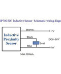 Inductive Proximity Sensor Switch Normally Open PNP DC6V To 36V M8 3 Wire Detector schematic wiring diagram