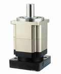 Heavy Duty Helical Planetary Gearbox Reducer Built Tough For 180Mm Ac Servo Motors with polished metallic surface and black base.
