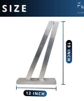 Heavy Duty Aluminum Square Duct Angle Cutting Guide With Exact 15 Degree And 22.5 Degree Markings, 19x12 inch dimensions for HVAC work