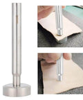 9mm Double Sided Rivet Punch For Leather Craft Dope Stainless Steel Round Hole Punch Die Tool with Comfortable Grip