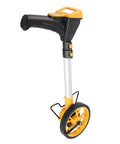 Fabater Foldable Digital Distance Measuring Wheel 6.3" AntiSlip Road Measuring Tool for Builders, Land Surveyors, Accurate 0-99999.9M with Large LCD Screen, close-up view.