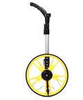 Saluaqui Digital Measuring Wheel High 9999 9M 9999 9FT Telescopic with black handle and yellow wheel, ideal for accurate measurements.