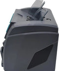 Smooth Operator Automatic Money Counter Machine With Advanced Counterfeit Detector Mix Denomination Bill Sorter side view display.