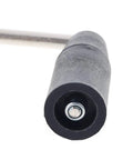 Close-up of the crank handle for the Grab And Go Crank Powered 20W Portable Power Generator with USB Charging.