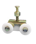 3/4 Inch Sliding Pocket Door Rollers Assembly With Top Hanger Replacement Wheels, three wheels visible, metal and plastic components.