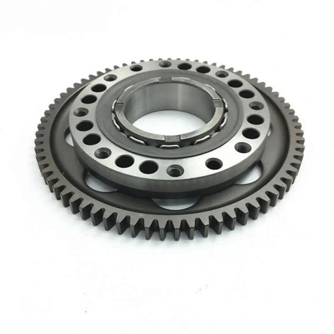 Straight Up Bolt On One Way Starter Sprag Clutch Plus Freewheel Bearing Dope Fresh Upgrade For Ducati 848 999 1098 1198 Sportbike close-up of heat-treated steel clutch assembly