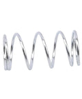 Close-up of a metal coil spring from 200-Piece Compression And Extension Spring Kit For Repairs, Coil Tension And Pressure Springs With Storage Box
