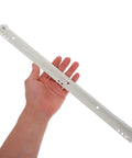 Person holding a 14 Inch Heavy Duty Drawer Slides For Cabinets And Keyboard Trays, Two Pack, Smooth Quiet Glide With Ball Bearing