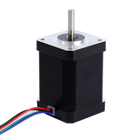 Beefy Torque Nema 17 Stepper Motor Bipolar 60Ncm With 1.65x1.65x2.36 Inch Body, visible with multicolored wires
