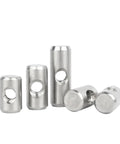 Heavy Duty 304 Stainless Steel Embedded Nut With Cross Hole Pin For Hammer In Fastening, Corrosion Resistant Hardware For Secure Industrial And Mechanical Projects That Just Rock - assorted sizes shown