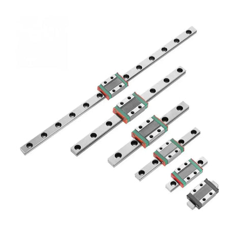 Rock Solid Linear Guide Rail Kit 55 95 100 150 260mm With Slide Block For 3D Printers And CNC Machines Pre Drilled Rails, assorted lengths