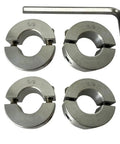 Five Eighths Inch Double Split Shaft Collar Two Piece Aluminum Clamp With Set Screw For Machinery And Industrial Equipment Lightweight Yet Strong For Robotics Drones And Precision Instruments, 5/8 size