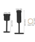 24 Piece G9 Light Socket Rings Kit With Removal Tool And Durable Plastic Lamp Shade Holder Adapter Ring For Secure Fit And Easy Lighting Fixture Maintenance Without Worrying About Accidental Detachment; size chart shown