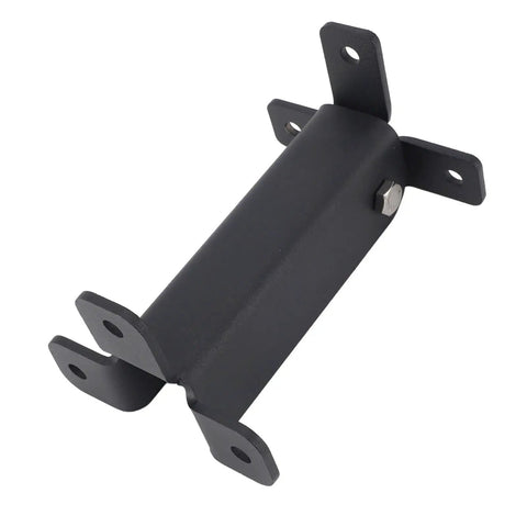 Rock Solid Steel Roof Riser Bracket For Pergola Gazebo Patio Mounts With Rust Proof Finish and Tight Beam Support, black metal design.