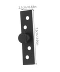 Black finish 360 Degree Stainless Steel Concealed Pivot Hinge For Hidden Doors And Secret Cabinets And Bookcases Heavy Duty Hidden Hardware For Cabinets Desks And Modern Furnishings