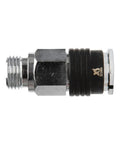 Quick Disconnect Adapter AC925 for Seaquest Scuba Air Source, chrome plated brass, leak free female QD fitting, side view