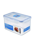 8 Cup Airtight Pantry Storage Rectangle Container Bpa Free Smart Kitchen Organizer Patented Hinge Lock Keeps Cookies Crisp Zero Mess Secure Snap Closure with clear lid