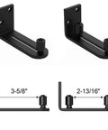 Sliding Barn Door Floor Guides Adjustable Stay Roller Hardware Kit Set of 2 with Smooth Ball Bearings and Flat Bottom Design