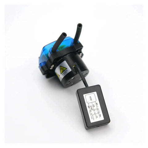 KPAC80 Peristaltic Pump 80Ml Min for Washing Machine Dosing LiquidTransfer featuring motor and tubing connectors.