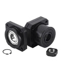 Ballscrew End Support Bearing Unit For FK10 FF10 FKFF10 FK12 FF12 FKFF12 Built Tough For Smooth CNC Motion And Heavy Load Handling Ideal End Support For Ball Screw Systems black CNC bearing unit with lock ring and nut