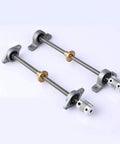 Upgrade Your 3D Printer And CNC Rig With This Versatile T8 Lead Screw Vertical Horizontal Kit Featuring Durable 8mm Rods In Lengths From 100 To 600 Mm Paired Perfectly With Kfl Or Kp Nuts For Smooth Precision Motion Control On All Your Projects. T8 lead screw kit with 8mm rods, pillow block bearings, and couplers for 3D printers and CNC machines