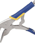 Heavy Duty Sheet Metal Hand Seamer And Locking Pliers Set For Home Use, close-up view, 25cm length, 9.8cm jaw, durable steel construction.