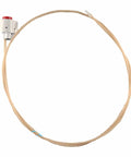 Fridge Water Filter Head For Inline Filter System with beige tube, compatible with multiple models, top view