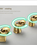 Four Pack Heavy Duty Universal Swivel Caster Wheels For Furniture Cabinets Cruising Smooth Like A Pro Featuring Anti Oxidation Brass Pads, showing 360° rotating design.