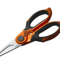 Stainless Steel Electrician Scissors With Serrated Blade And Built In Data Cable Stripper 7 Inch Pro Grade Heavy Duty Shears
