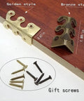 Beefed Up Solid Brass Baseboard Corner Protectors And Table Edge Guards Rust Proof Bronze Wall Shields with golden and bronze styles.