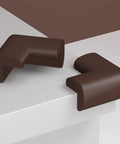 Durable Corner Guards For Furniture And Fireplaces 12 Pack Brown NBR Shock Absorbing Edge Protectors on table corner