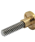 Kickass T20 Lead Screw For 3D Printers with precision trapezoidal threads and copper nut, 20mm diameter.