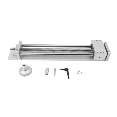 Pro Grade Linear Stage Actuator With XYZ Double Linear Rail And 400mm Ballscrew, manual aluminum slide table with accessories