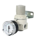 1/4 BSP Pneumatic Pressure Regulator Valve For Air Compressor, Compatible With AR1500 AR2000 Units, Grey Compact Body, Precise Knob Adjustment