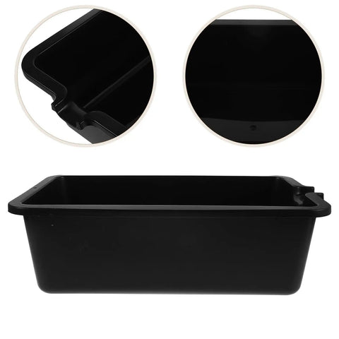 Yardwe Heavy Duty 6 Liter Plastic Oil Pan Drip Tray For Cars, black drainage tool for collecting engine fluids.