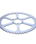 60 Tooth 35 Chain Go Kart Sprocket Fit 98cc Coleman CT100U CC100X rear view of steel sprocket with 6-hole design.
