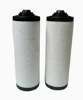 Oil Mist Separator Exhaust Filter For Vacuum Pumps Replacement 0532140156 0532000512 two cylindrical filters side view