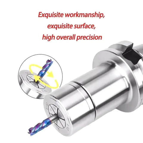 Solid Grip SK Collet Chuck Set Featuring Zero Wiggle Precision Spring Steel Collets For CNC milling with a drill bit inserted.