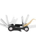 Underwater 8 In 1 Dive Multitool Kit Portable Folding Allen Wrench Set with open stainless steel and brass tools for repairs