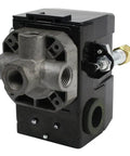 Beefy Pressure Switch Control For Air Compressor 90 To 125 Psi Four Port 26 Amp Heavy Duty With Unloader Valve On Off Lever Factory Set
