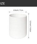 White Line Painted Glass Shade Cylinder Globe Replacement For Vanity Lights And Chandeliers One And Five Eighths Inch Fitter